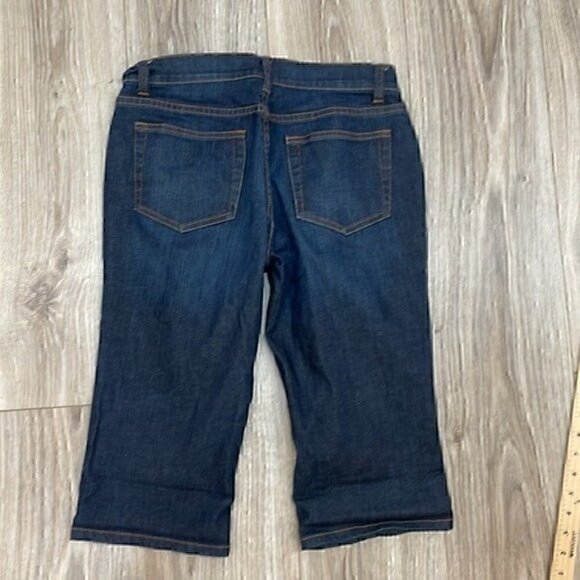 Garnet hill Capri dark wash jeans size 4 petite - Picture 7 of 7